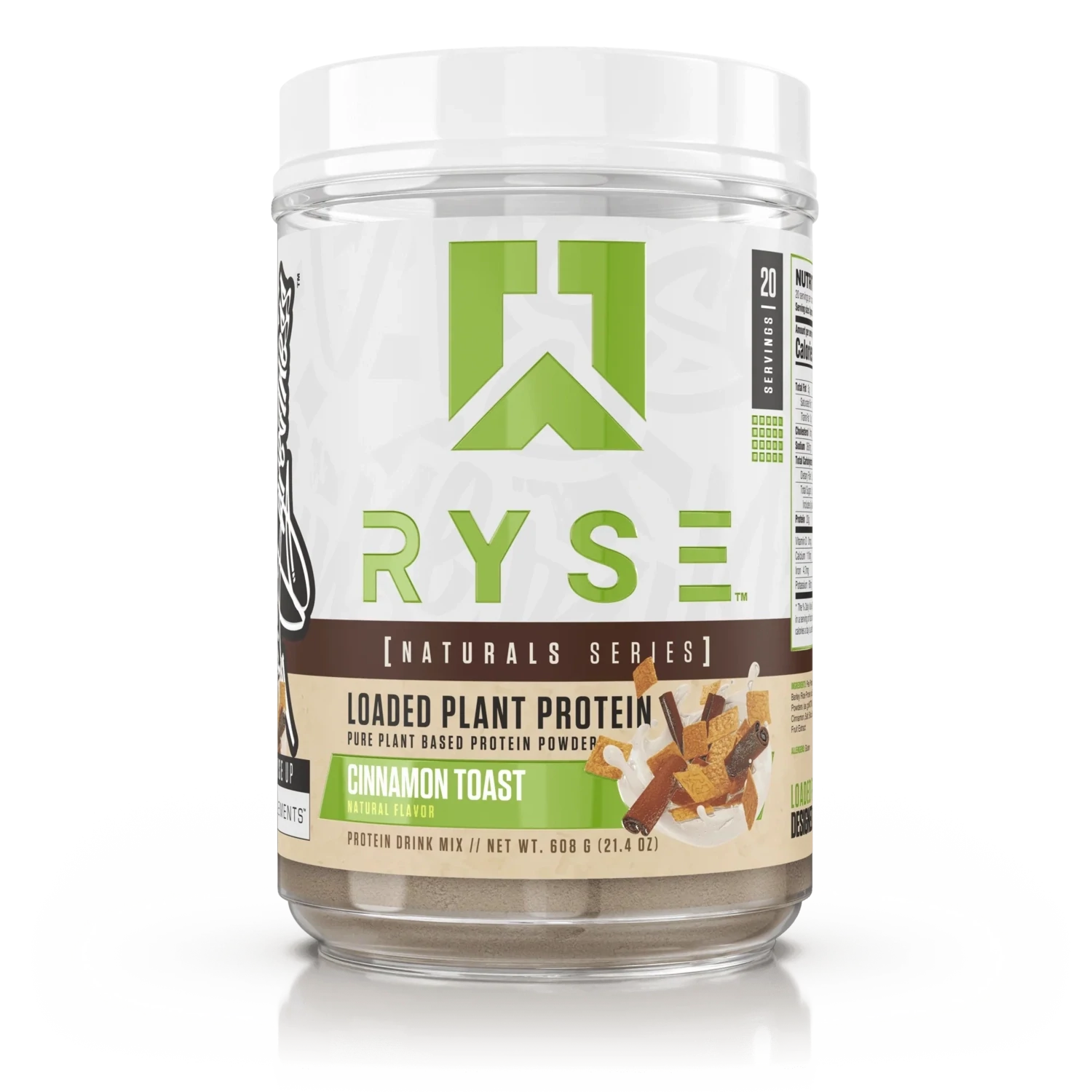 Ryse Loaded Plant Protein, Size: 20 Servings, Flavor: Cinnamon Toast