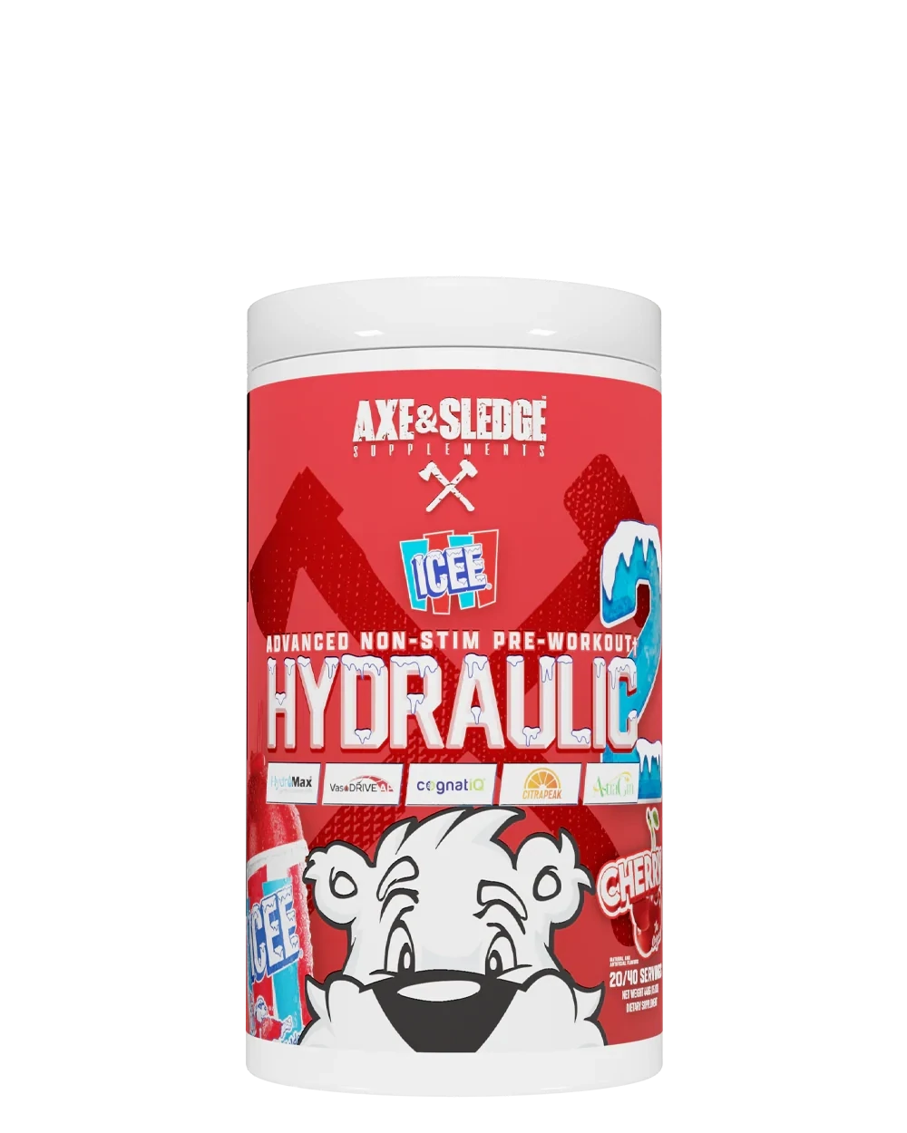 Axe and Sledge Hydraulic V2 Pre-Pump, Size: 40/20 Servings, Flavor: ICEE Cherry