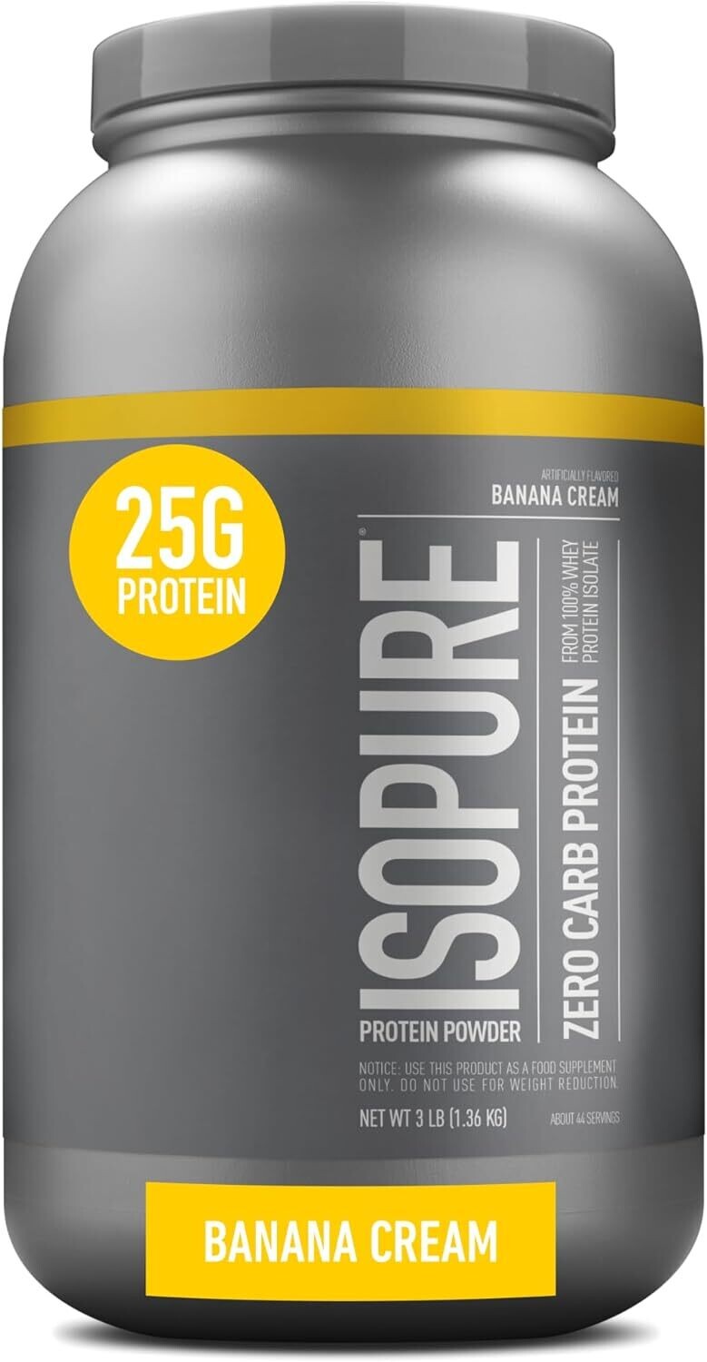 Isopure Zero/Low Carb Protein, Size: 3 lb, Flavor: Banana Cream