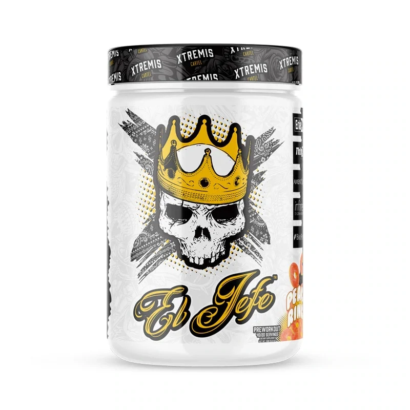 Xtremis Cartel El Jefe Stim Pre-Workout, Size: 40/20 Servings, Flavor: Peach Rings