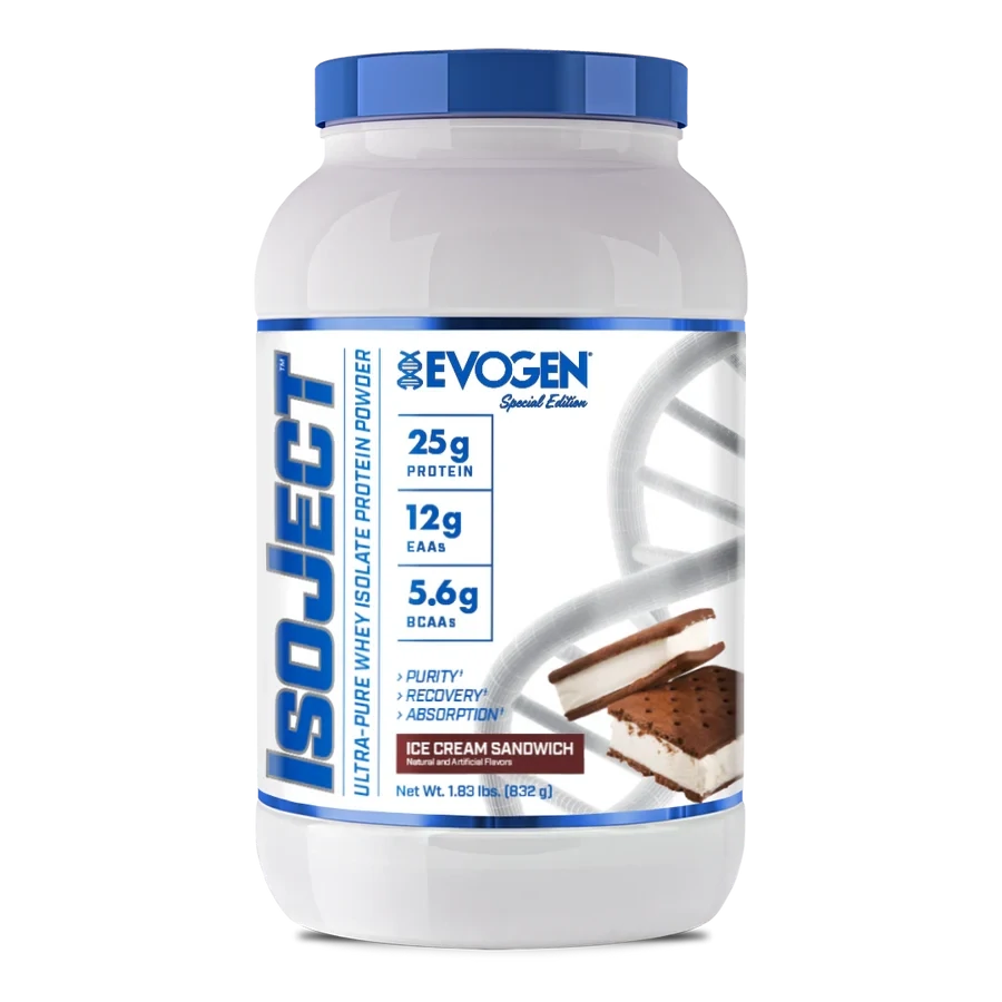 Evogen Isoject Whey Protein Isolate, Size: 26 Servings, Flavor: Ice Cream Sandwich