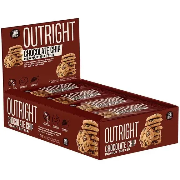 MTS Nutrition Outright Bar, Size: 12 Bars, Flavor: Chocolate Chip Peanut Butter