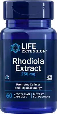 Life Extension Rhodiola Extract, Size: 60 Vegetarian Capsules
