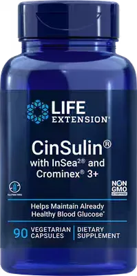 Life Extension CinSulin with InSea2 and Crominex 3+