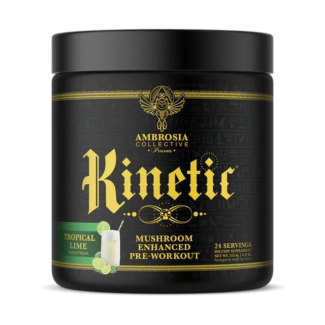 Ambrosia Kinetic Pre-Workout, Size: 24 Servings, Flavor: Tropical Lime