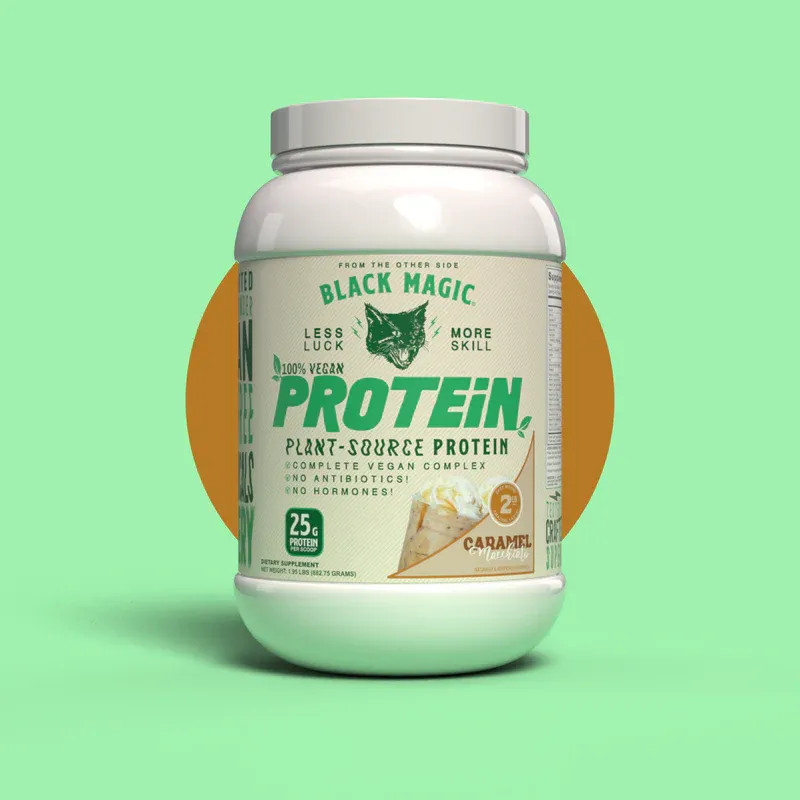 Black Magic Supply Vegan Protein, Size: 25 Servings, Flavor: Caramel Macchiato