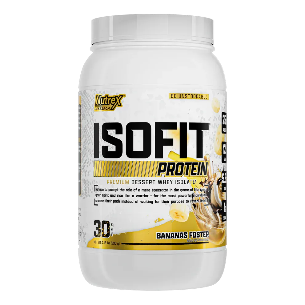 Nutrex IsoFit Whey Isolate, Size: 30 Servings, Flavor: Banana Foster