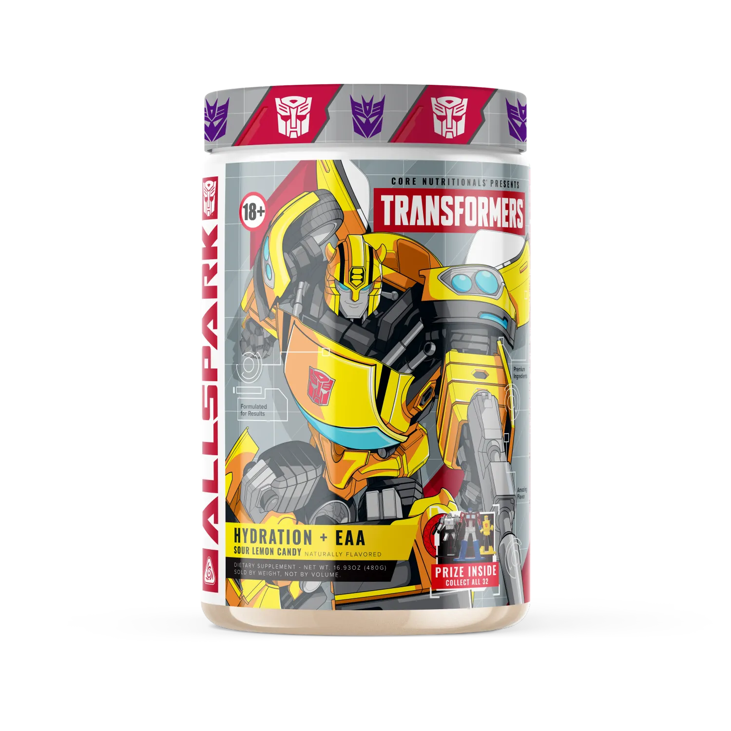 Core Nutritionals Transformers Allspark Hydration EAA, Size: 30 Servings, Flavor: Sour Lemon Candy