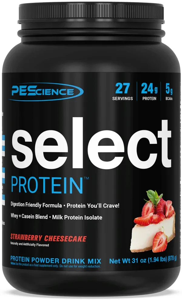PEScience Select Protein, Size: 27 Servings, Flavor: Strawberry Cheesecake
