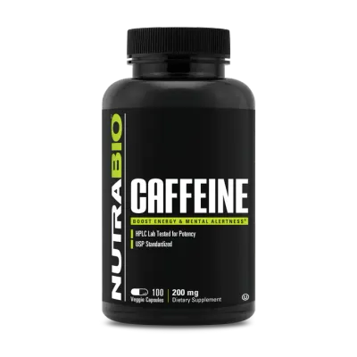 NutraBio Caffeine 200 mg