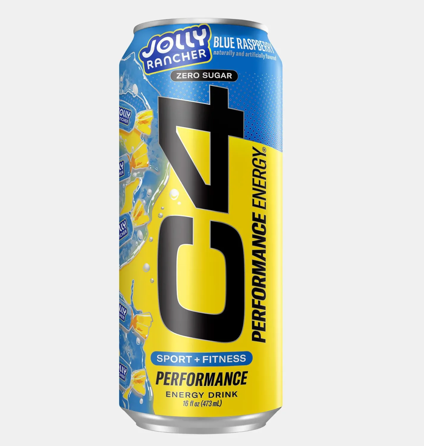 Cellucor C4 Energy Carbonated RTD, Size: 1 Can / 16 fl oz, Flavor: Blue Razz JOLLY RANCHER™