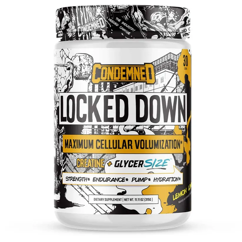 Condemned Labz Locked Down, Size: 30 Servings, Flavor: Lemon Lime