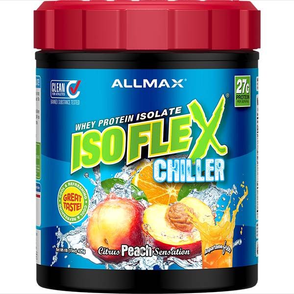 AllMax Isoflex Chiller, Size: 1 lb, Flavor: Citrus Peach