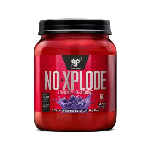 BSN N.O.-Xplode Pre-Workout, Size: 60 Servings, Flavor: Grape