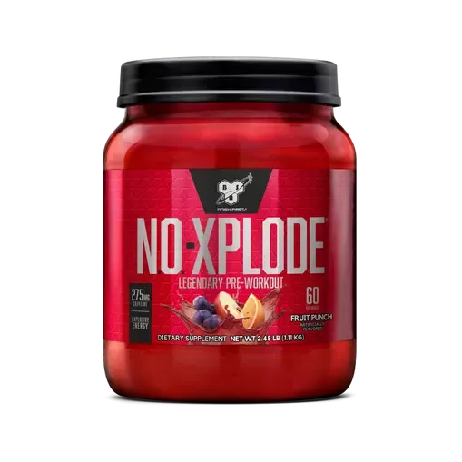 BSN N.O.-Xplode Pre-Workout, Size: 60 Servings, Flavor: Fruit Punch
