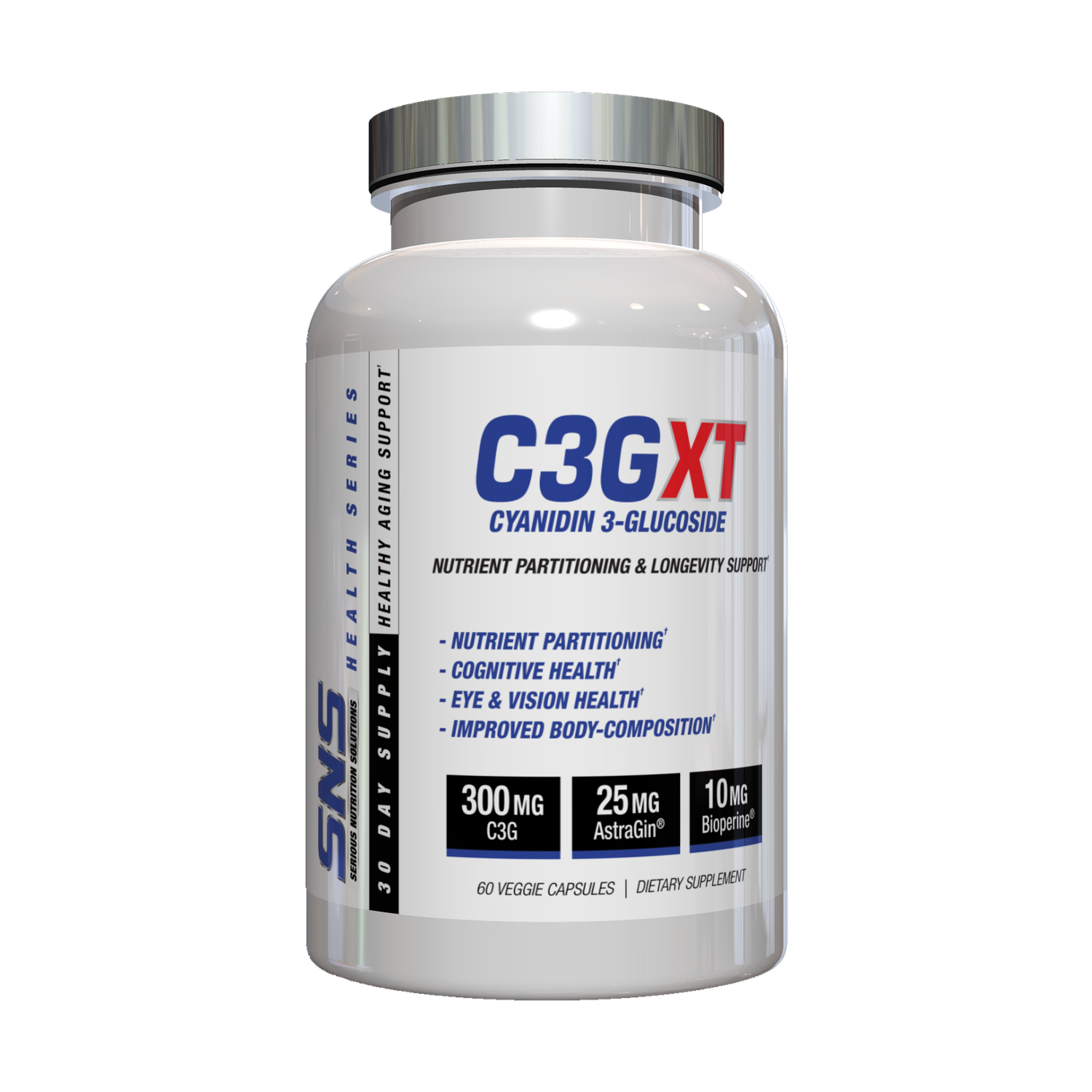 Serious Nutrition Solutions C3G XT, Size: 60 Capsules