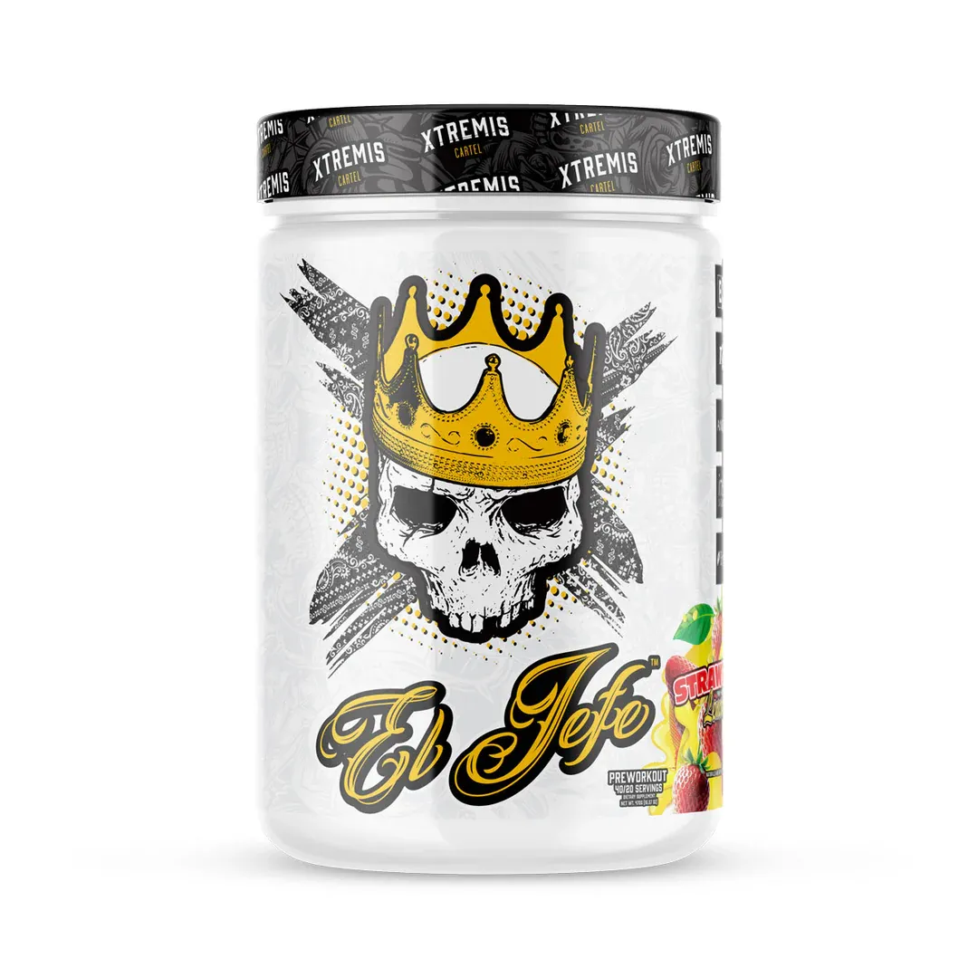 Xtremis Cartel El Jefe Stim Pre-Workout, Size: 40/20 Servings, Flavor: Strawberry Lemonade