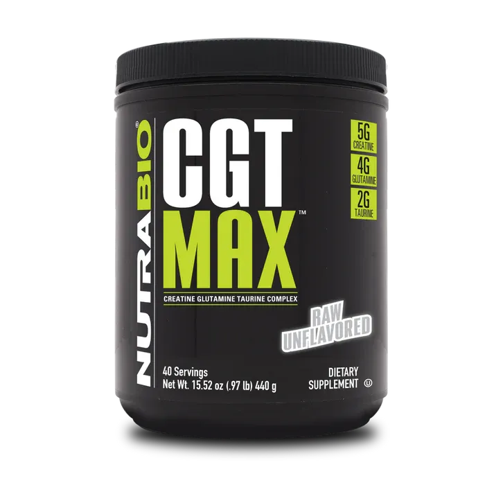 NutraBio CGT-MAX Powder, Size: 40 Servings, Flavor: Unflavored
