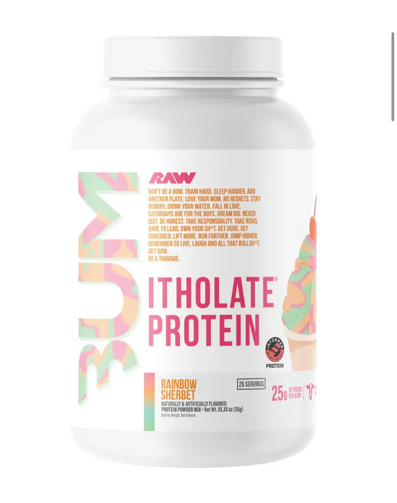 Raw Nutrition Cbum Itholate Protein, Size: 25 Servings, Flavor: Rainbow Sherbet