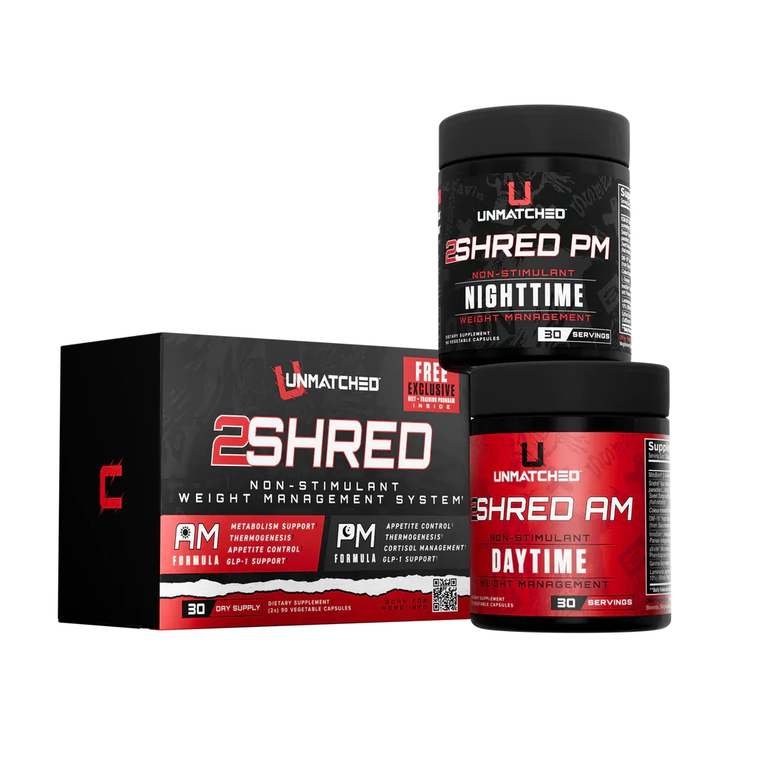 Unmatched Supps 2 Shred AM-PM Fat Loss Kit, Size: 90 Capsules