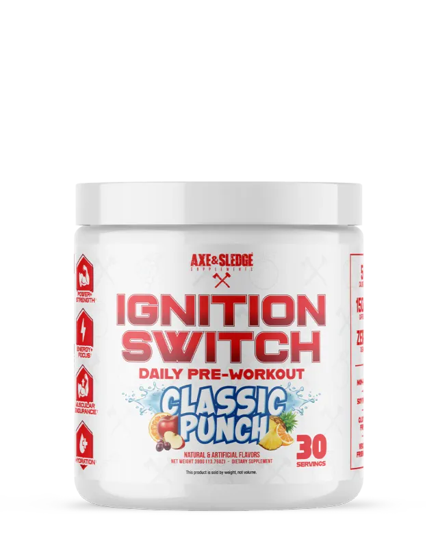 Axe and Sledge Ignition Switch Daily Pre-workout