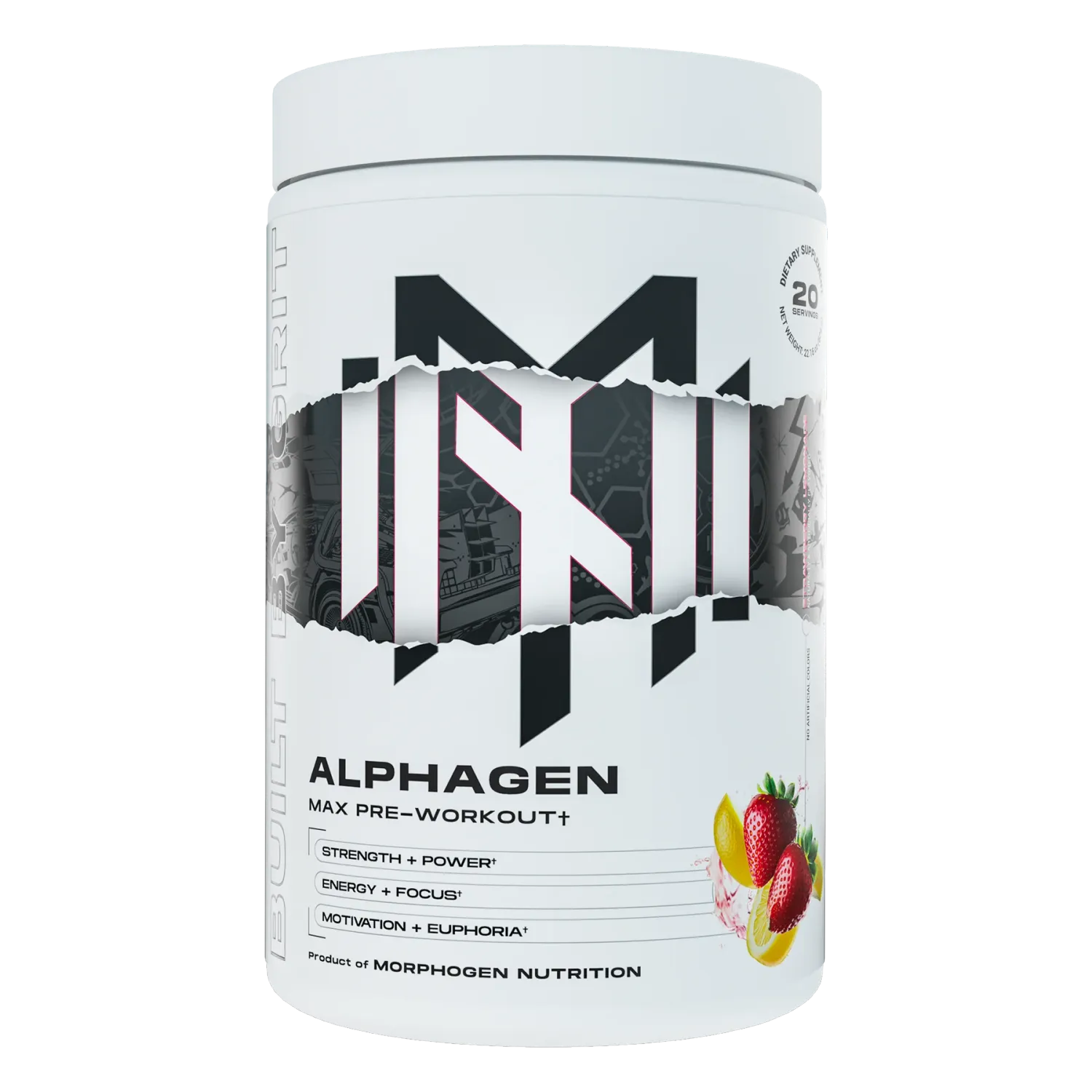 Morphogen Nutrition Alphagen Max Pre-Workout, Size: 20 Servings, Flavor: Strawberry Lemonade