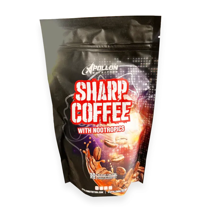 Apollon Nutrition Sharp Coffee, Size: 30 Servings, Flavor: 100% Colombian Coffee