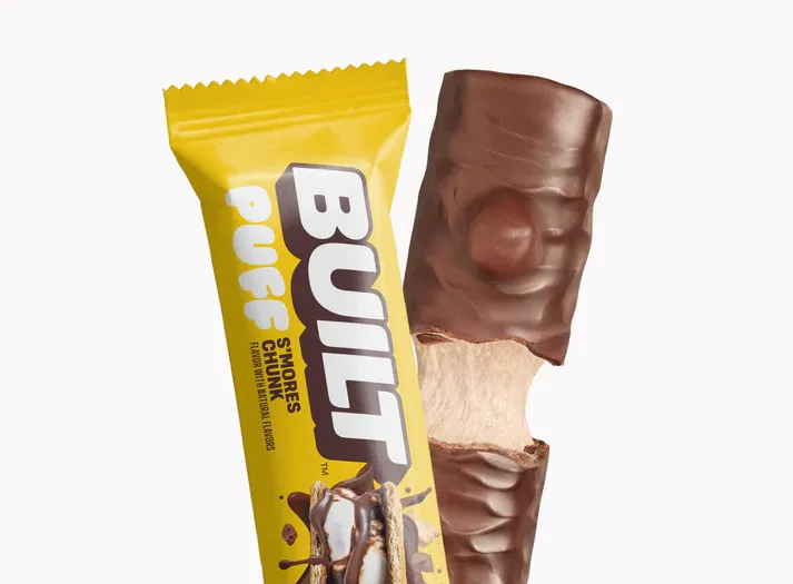 BUILT Puff Protein Bars, Size: 1 Bar, Flavor: S&#39;mores Chunk Puff
