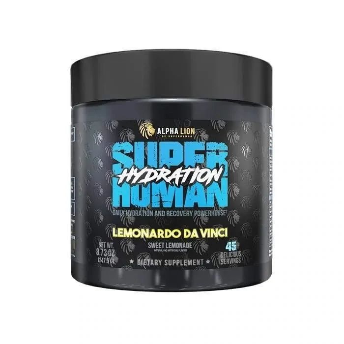 Alpha Lion Superhuman Hydration, Flavor: Lemonardo Da Vinci (Sweet Lemonade), Size: 45 Servings