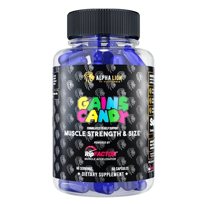 Alpha Lion Gains Candy RipFactor, Size: 60 Capsules
