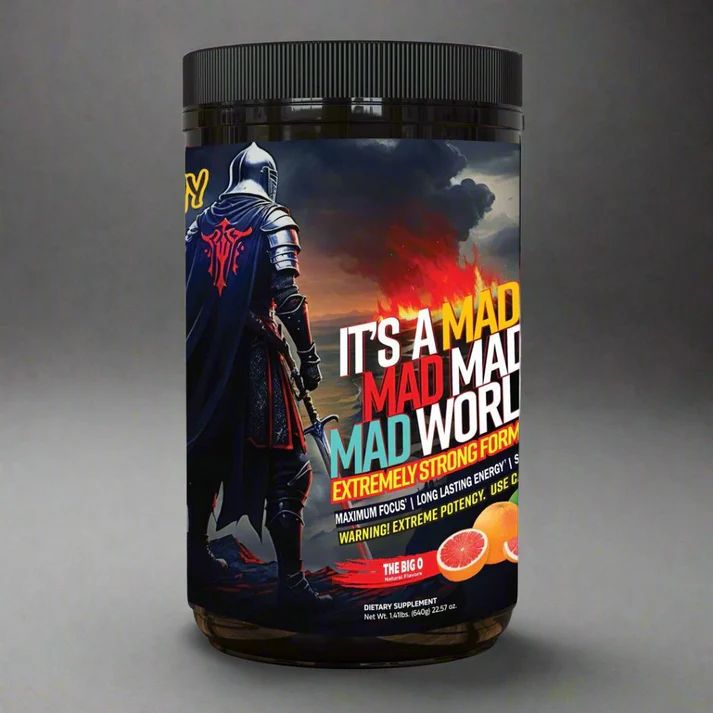 Anarchy Labs It&#39;s A Mad Mad Mad Mad World Pre-Workout, Flavor: The Big O, Size: 20 Servings