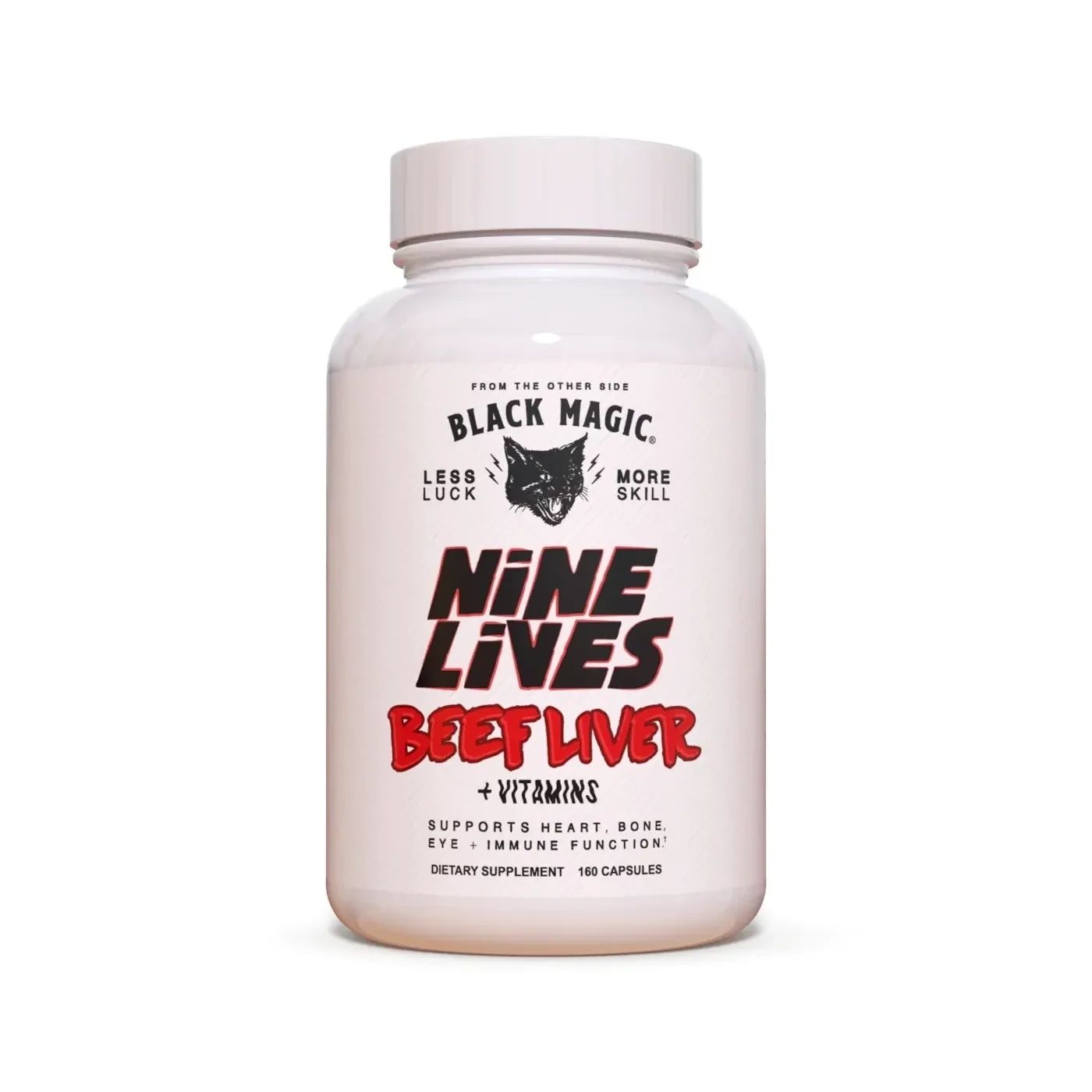 Black Magic Supply Nine Lives Beef Liver Daily Vitamin, Size: 160 Capsules