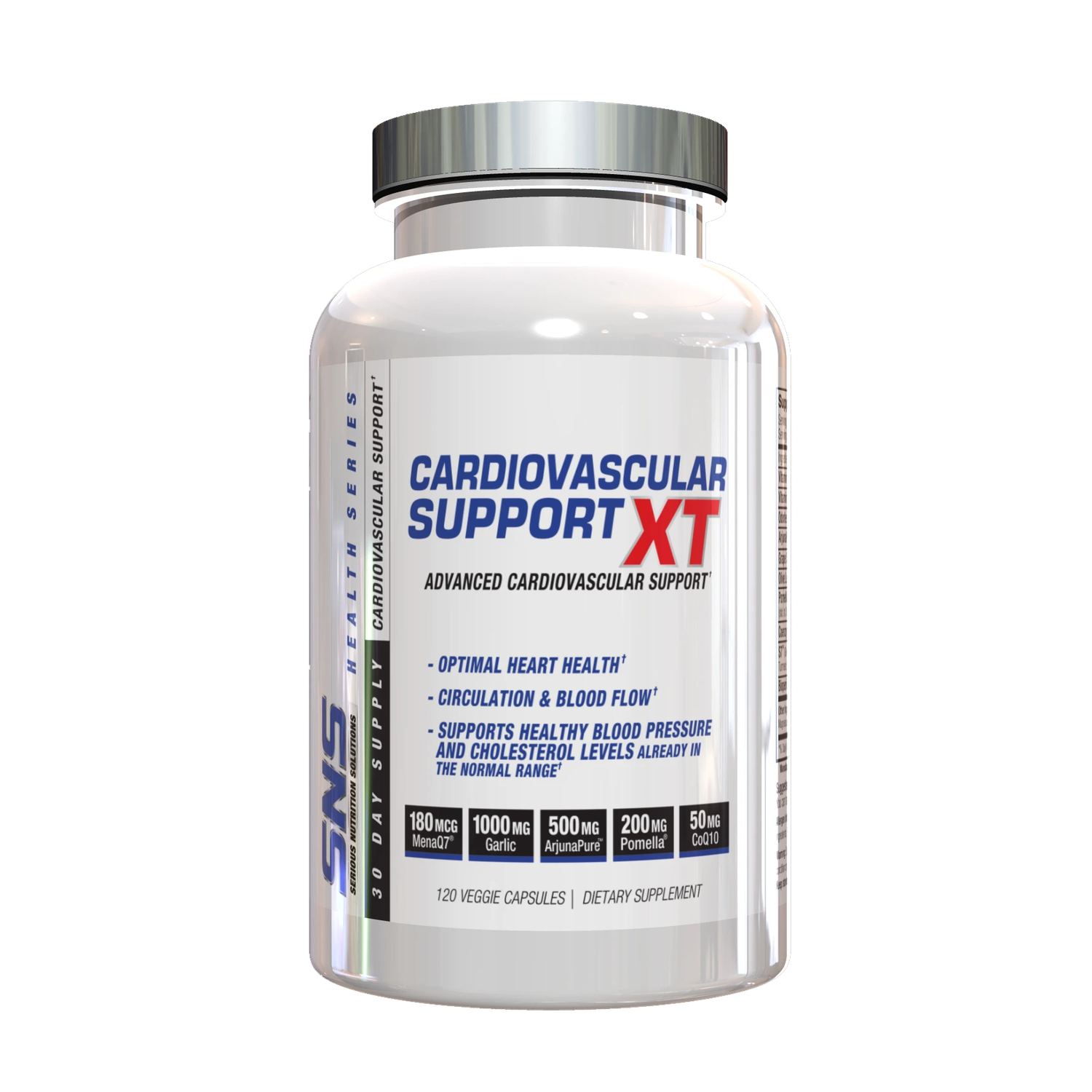 Serious Nutrition Solutions Cardiovascular Support XT, Size: 120 Capsules