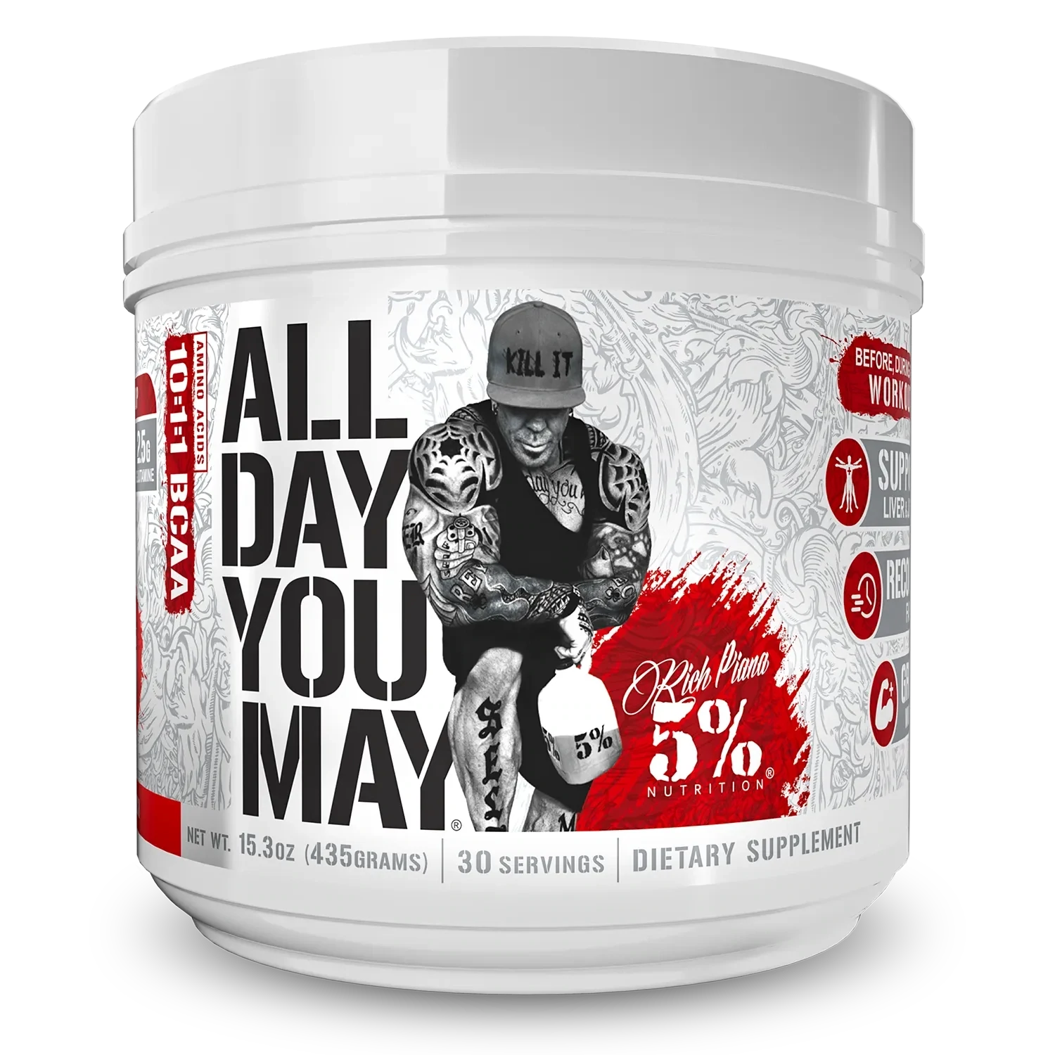 5% Nutrition All Day You May BCAA Recovery Drink