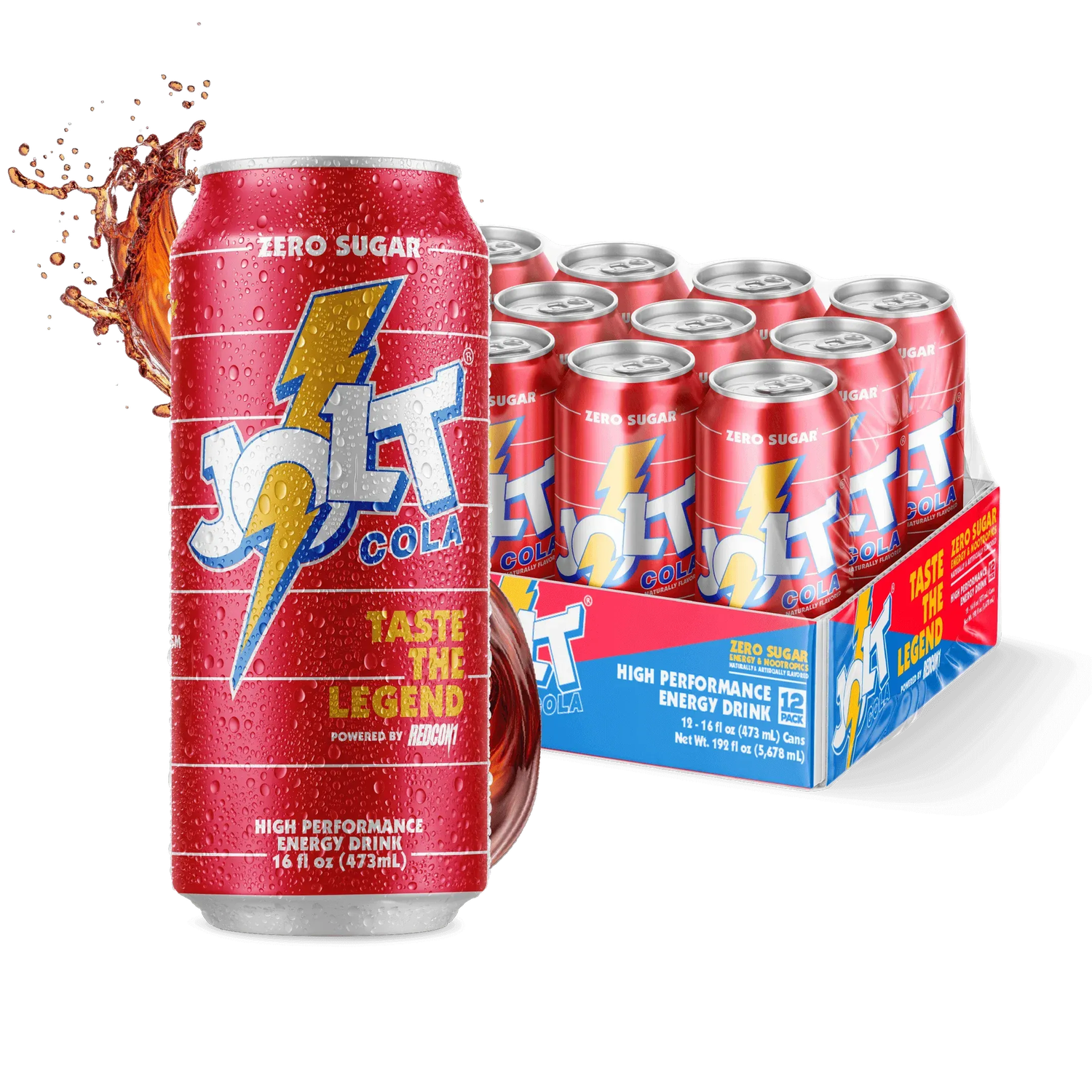 Redcon1 Jolt Cola High Performance Energy Drink, Flavor: Jolt Cola, Notice: A maximum of 12 cans TOTAL per order. Any amount exceeding this limit will be refunded., Size: 16 fl oz