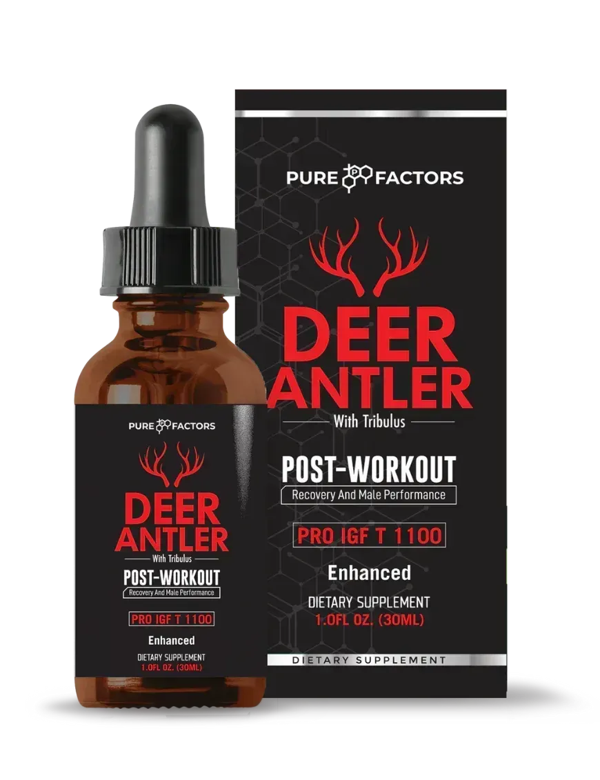 Pure Factors Professional PRO IGF T 1100 Deer Velvet Antler Extract, Size: 30 Servings