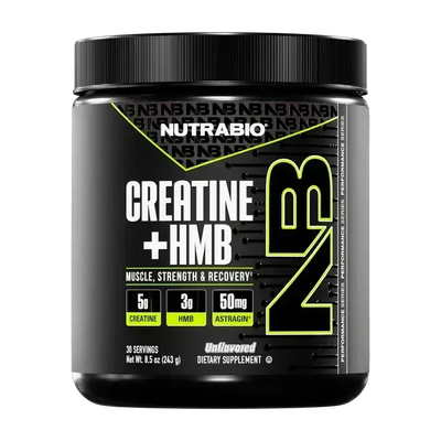 NutraBio Creatine + HMB