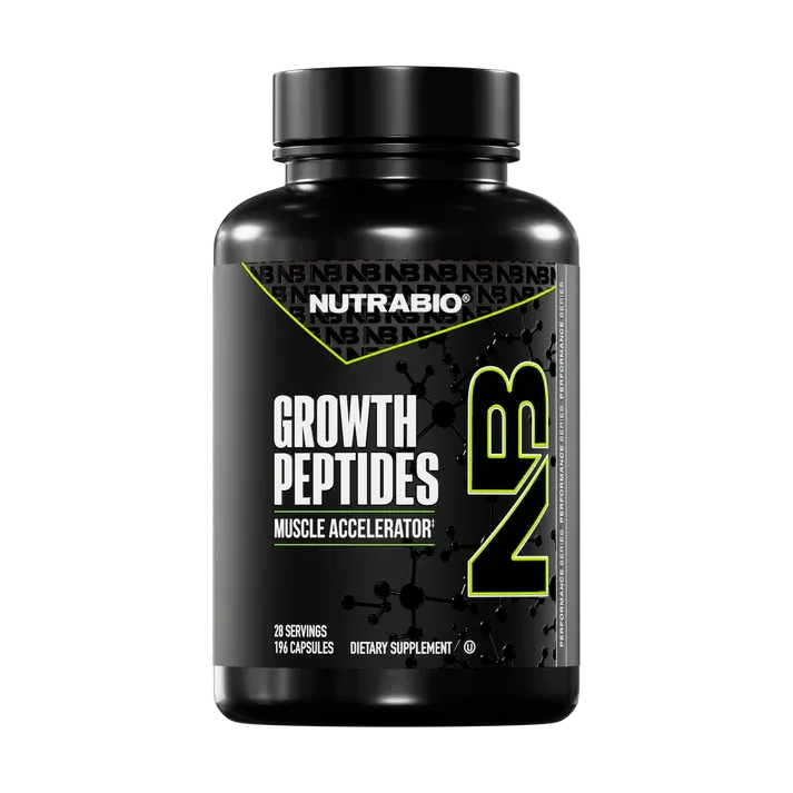 NutraBio Growth Peptides, Size: 28 Sevings (196 Capsules)