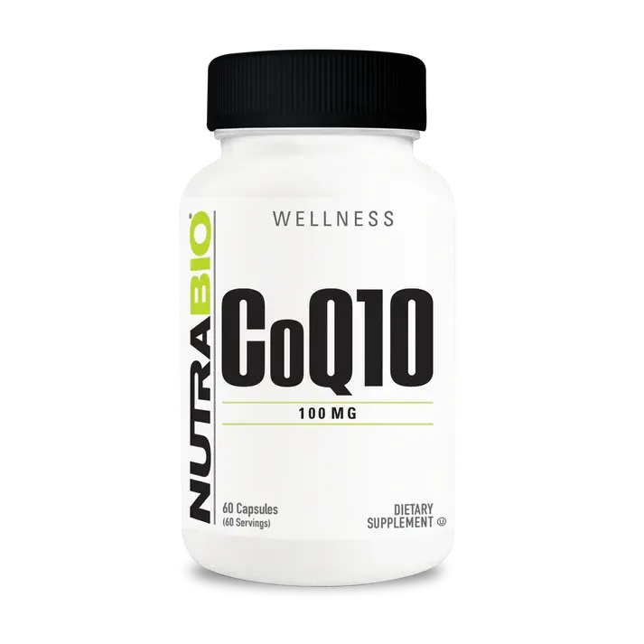 NutraBio CoQ10 100 mg, Size: 60 Vegetarian Capsules