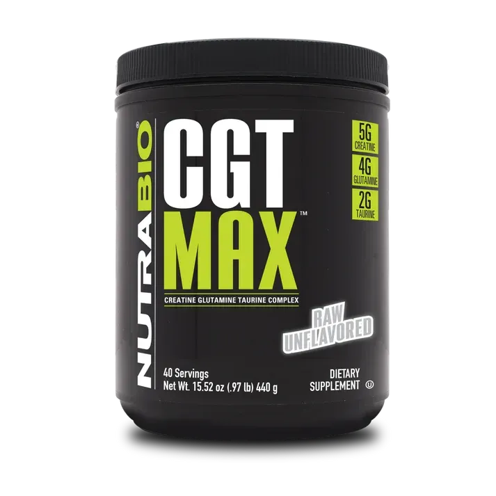 NutraBio CGT-MAX Powder, Flavor: Unflavored, Size: 40 Servings