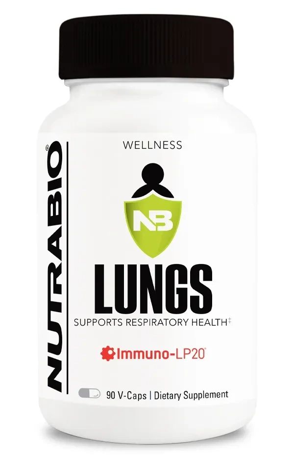 NutraBio Lungs, Size: 90 Vegetarian Capsules
