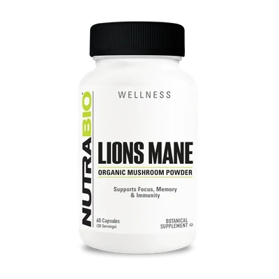 NutraBio Organic Lion's Mane 500 mg NutraBio Organic Lion's Mane 500 mg