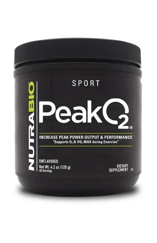 NutraBio PeakO2 Powder, Flavor: Unflavored, Size: 60 Servings