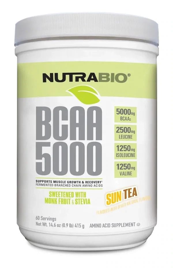 NutraBio BCAA Natural Powder