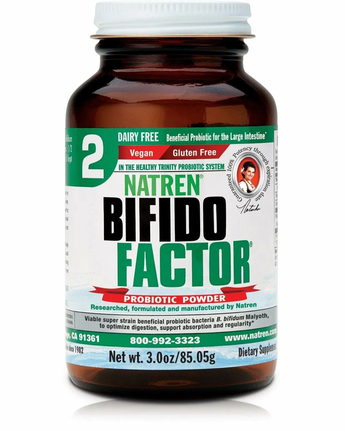 Natren Probiotics Bifido Factor Powder 3 oz, Size: 85 Servings