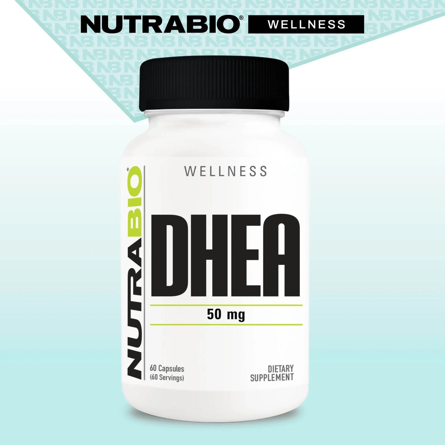 NutraBio DHEA 50 mg, Size: 60 Capsules