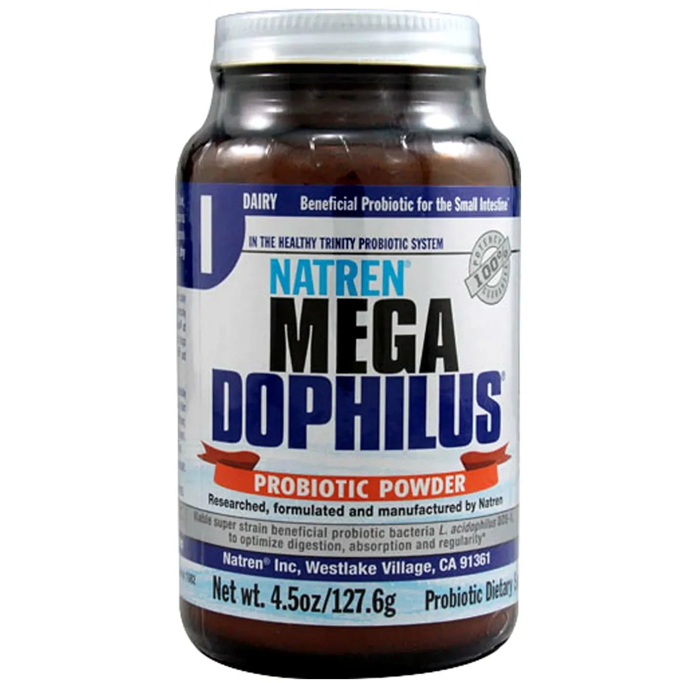 Natren Probiotics Megadophilus Powder (Dairy), Size: 125 Servings