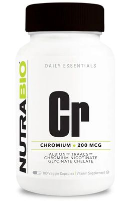 NutraBio Chromium Chelate GTF 200mcg NutraBio Chromium Chelate GTF 200mcg