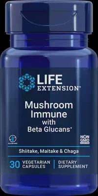 Life Extension Mushroom Immune with Beta Glucans