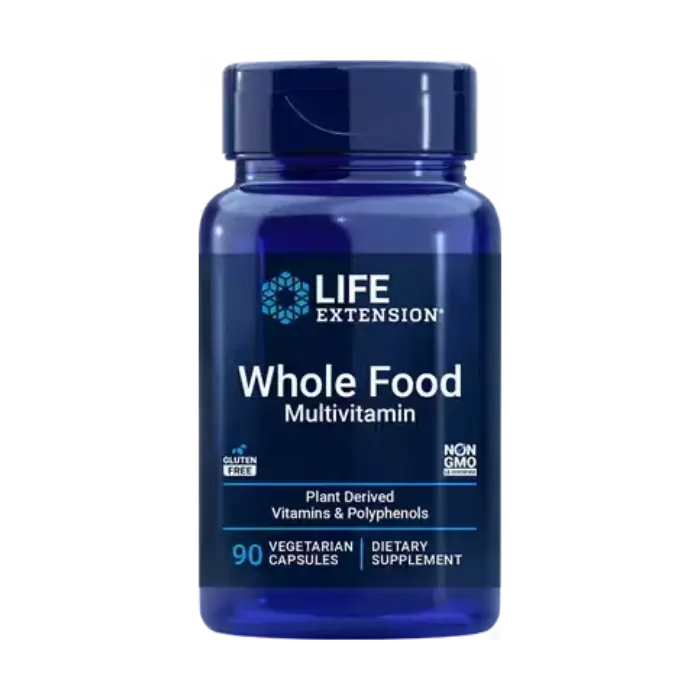 Life Extension Whole Food Multivitamin, Size: 90 Vegetarian Capsules